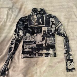 Dolls Kill Turtleneck Top